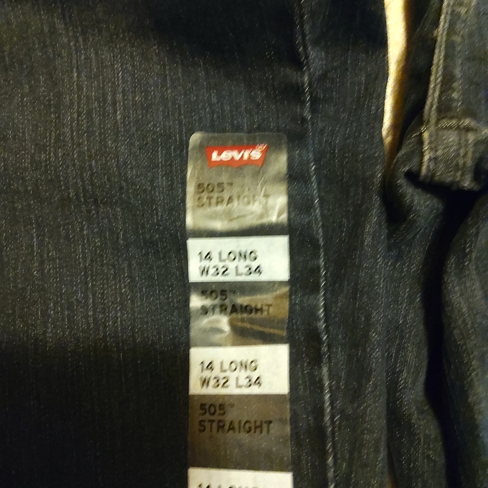 NWT Levi's 505 StraightJeans 14L FirmPrice*Last 1 - Picture 5 of 7